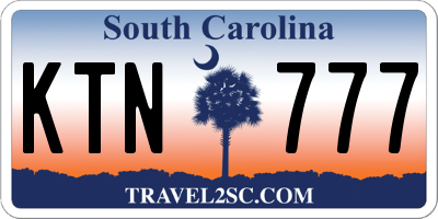 SC license plate KTN777