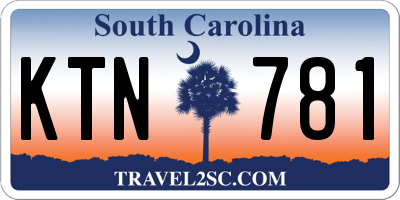 SC license plate KTN781