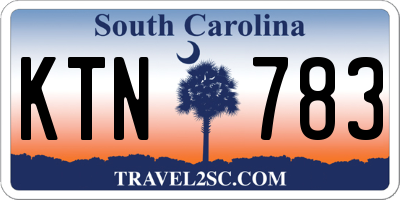 SC license plate KTN783