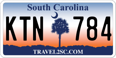 SC license plate KTN784