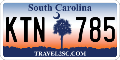 SC license plate KTN785