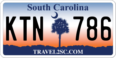 SC license plate KTN786