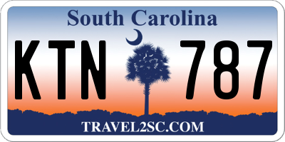 SC license plate KTN787