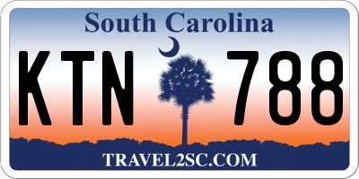 SC license plate KTN788