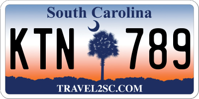 SC license plate KTN789
