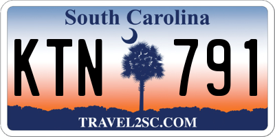 SC license plate KTN791