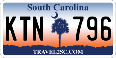 SC license plate KTN796