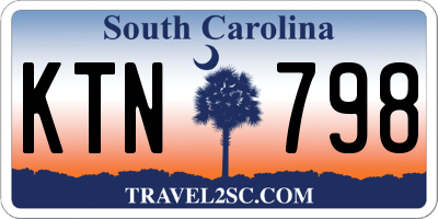 SC license plate KTN798