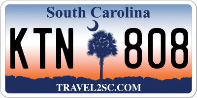 SC license plate KTN808