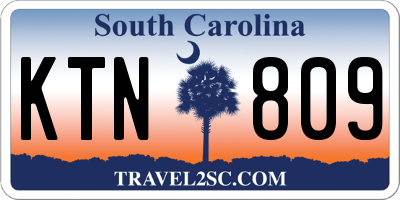 SC license plate KTN809