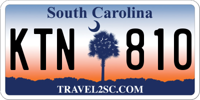 SC license plate KTN810