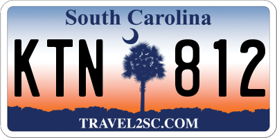 SC license plate KTN812