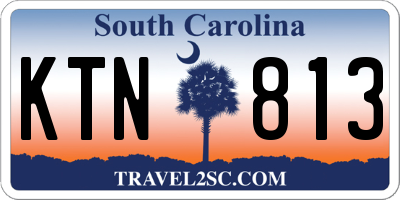 SC license plate KTN813