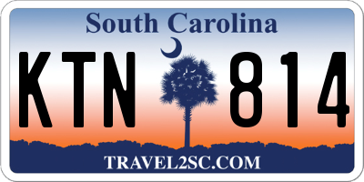 SC license plate KTN814