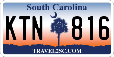 SC license plate KTN816