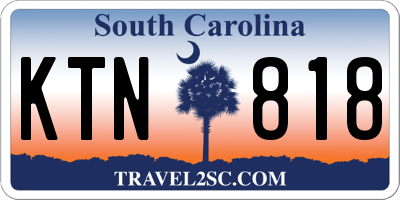 SC license plate KTN818