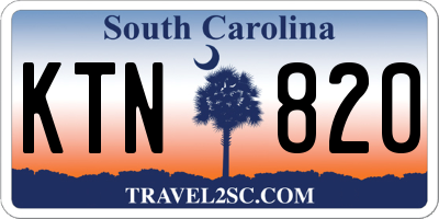 SC license plate KTN820