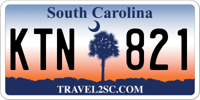 SC license plate KTN821