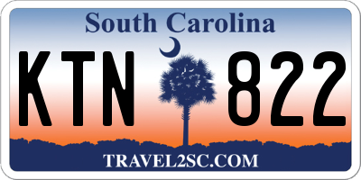 SC license plate KTN822