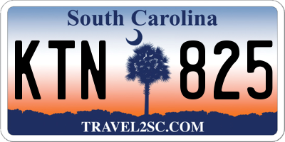 SC license plate KTN825