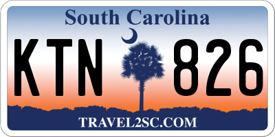 SC license plate KTN826
