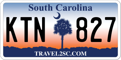 SC license plate KTN827