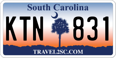 SC license plate KTN831