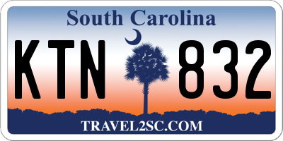 SC license plate KTN832