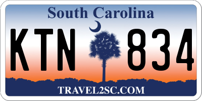 SC license plate KTN834