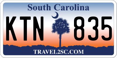 SC license plate KTN835