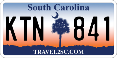 SC license plate KTN841