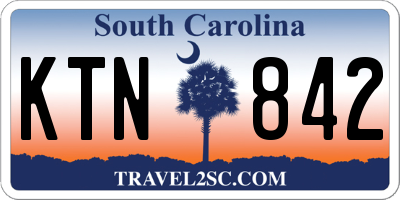 SC license plate KTN842
