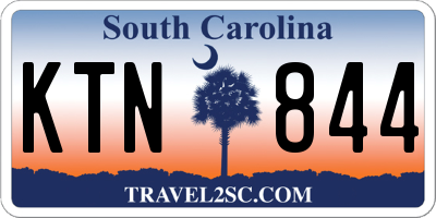 SC license plate KTN844