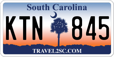 SC license plate KTN845