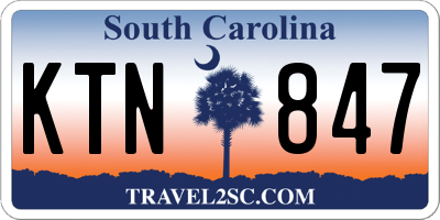SC license plate KTN847