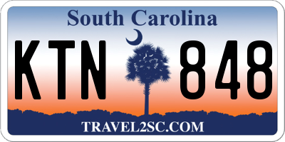 SC license plate KTN848