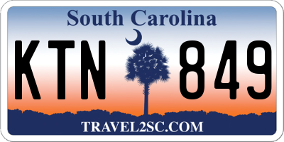 SC license plate KTN849