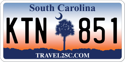 SC license plate KTN851