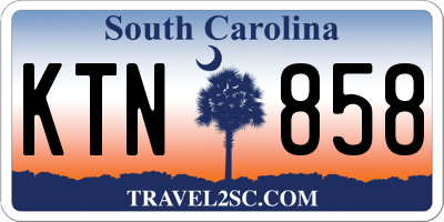 SC license plate KTN858