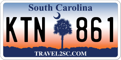 SC license plate KTN861