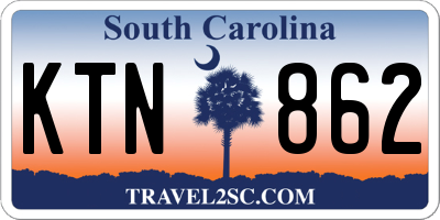 SC license plate KTN862