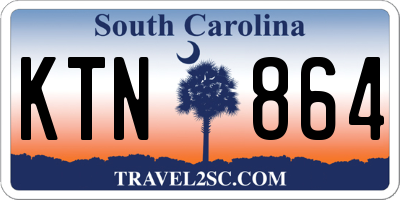 SC license plate KTN864