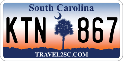 SC license plate KTN867