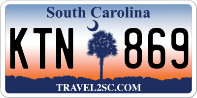 SC license plate KTN869