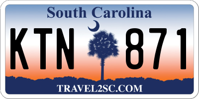 SC license plate KTN871