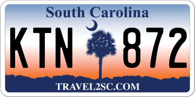 SC license plate KTN872