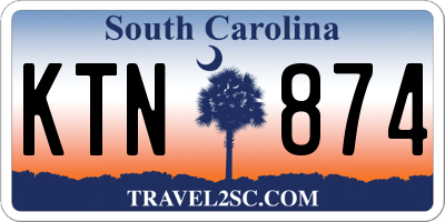 SC license plate KTN874