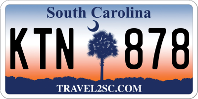 SC license plate KTN878