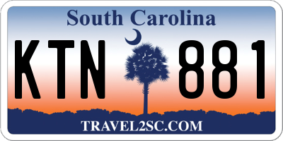 SC license plate KTN881
