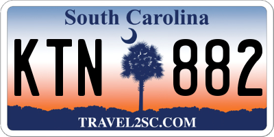 SC license plate KTN882